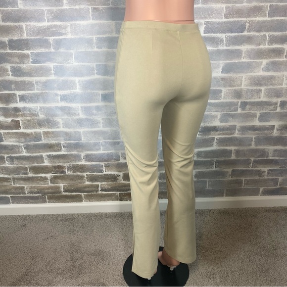 Never Worn Vintage Express Pull On Slacks with Slit outer Ankles Boot Cut Small - Picture 5 of 10